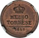 ½ Tornese - Ferdinando II