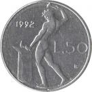 50 Lire (small type)