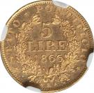 5 Lire - Pius IX