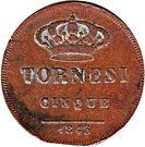 5 Tornesi - Ferdinando II