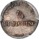 ¼ Fiorino - Leopoldo II