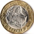 1000 Lire (European Union; Old West Germany Map)
