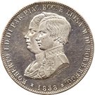 5 Lire, 1 Scudo - Roberto di Borbone