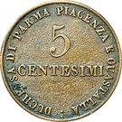 5 Centesimi - Maria Luigia