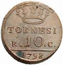 10 Tornesi - Ferdinando IV