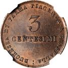 3 Centesimi - Maria Luigia