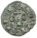 1 Denier - Conrad I King of Sicily and Jerusalem