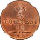 10 Tornesi - Francesco II