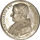 1 Scudo - Gregory XVI