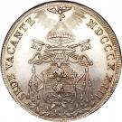 1 Scudo - Leo XII (Sede Vacante)