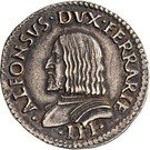 1 Testone - Alfonso I