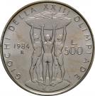 500 Lire (Summer Olympics 1984)