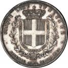 5 Lire - Vittorio Emanuele II (Unification of Italy)