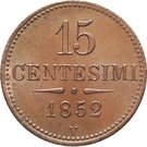 15 Centesimi - Franz Joseph I