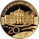 20 Euro (XX Olympic Winter Games in Torino - Hunting lodge Stupinigi)