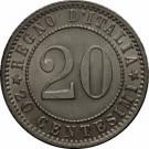20 Centesimi - Umberto I