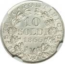 10 Soldi / 50 Centesimi - Pius IX