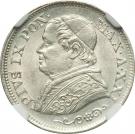 10 Soldi / 50 Centesimi - Pius IX