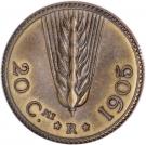 20 Centesimi - Vittorio Emanuele III (Stab. Johnson Pattern Strike)