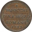 2½ Baiocchi - Pius VI