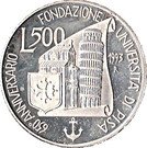 500 Lire (University of Pisa)