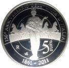 5 Euro (Unity of Italy Anniversary)