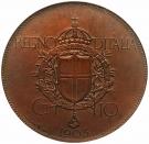 10 Centesimi - Vittorio Emanuele III (Stab. Johnson Pattern Strike)